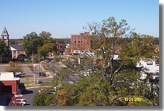 Scenic view of Downtown Rock Hill, South Carolina from Cobb House Apartments